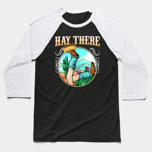 Hay There I Equestrian Pony Horse Lover Baseball T-Shirt